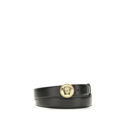 Versace Black Calf Leather Regular Belt