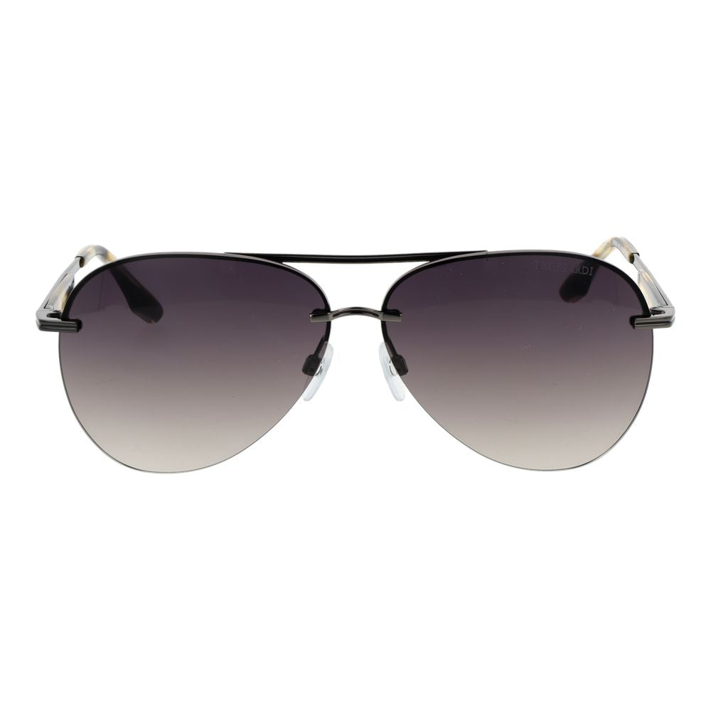 Trussardi Gunmetal Metal Sunglasses