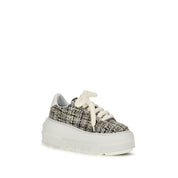Casadei Multicolor Bouclé Platform Sneakers