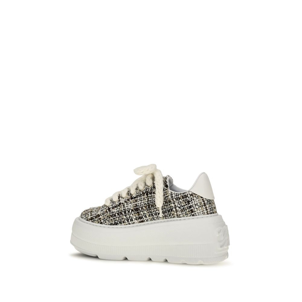 Casadei Multicolor Bouclé Platform Sneakers
