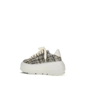 Casadei Multicolor Bouclé Platform Sneakers