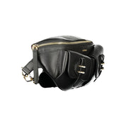 Coccinelle Black Leather Pocket Belt Bag