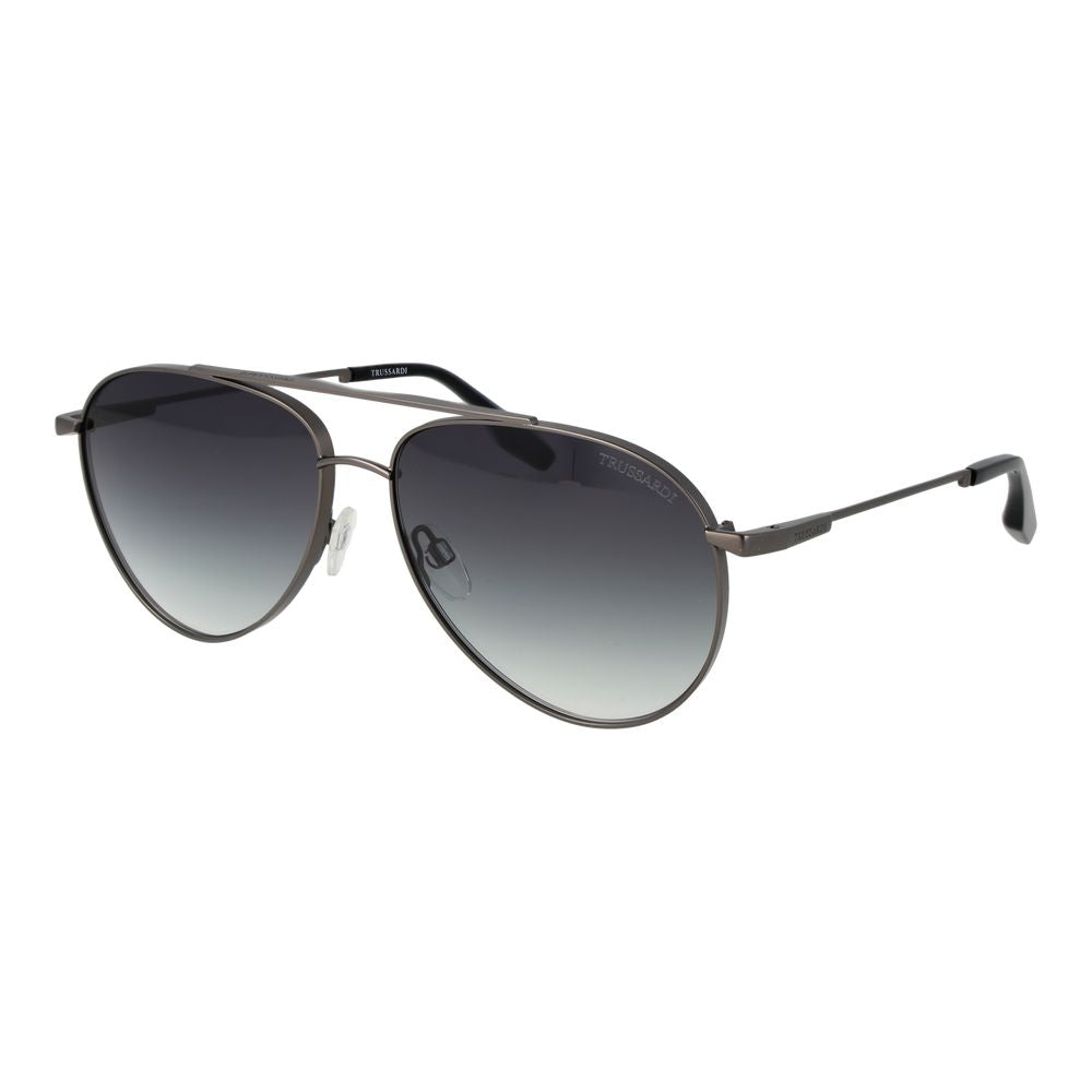 Trussardi Gunmetal Stainless Steel Sunglasses
