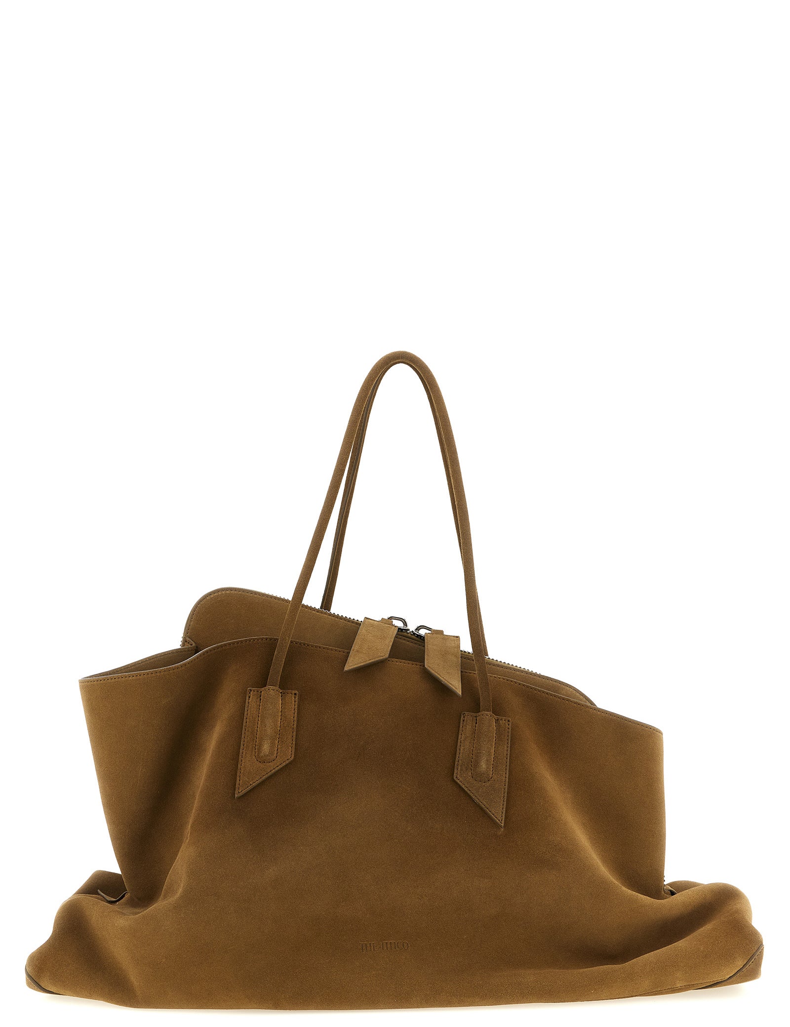The Attico Brown Calfskin Shoulder Bag