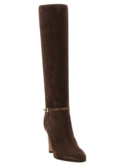 Valentino Garavani Brown Calfskin Over The Knee Boots