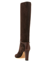 Valentino Garavani Brown Calfskin Over The Knee Boots