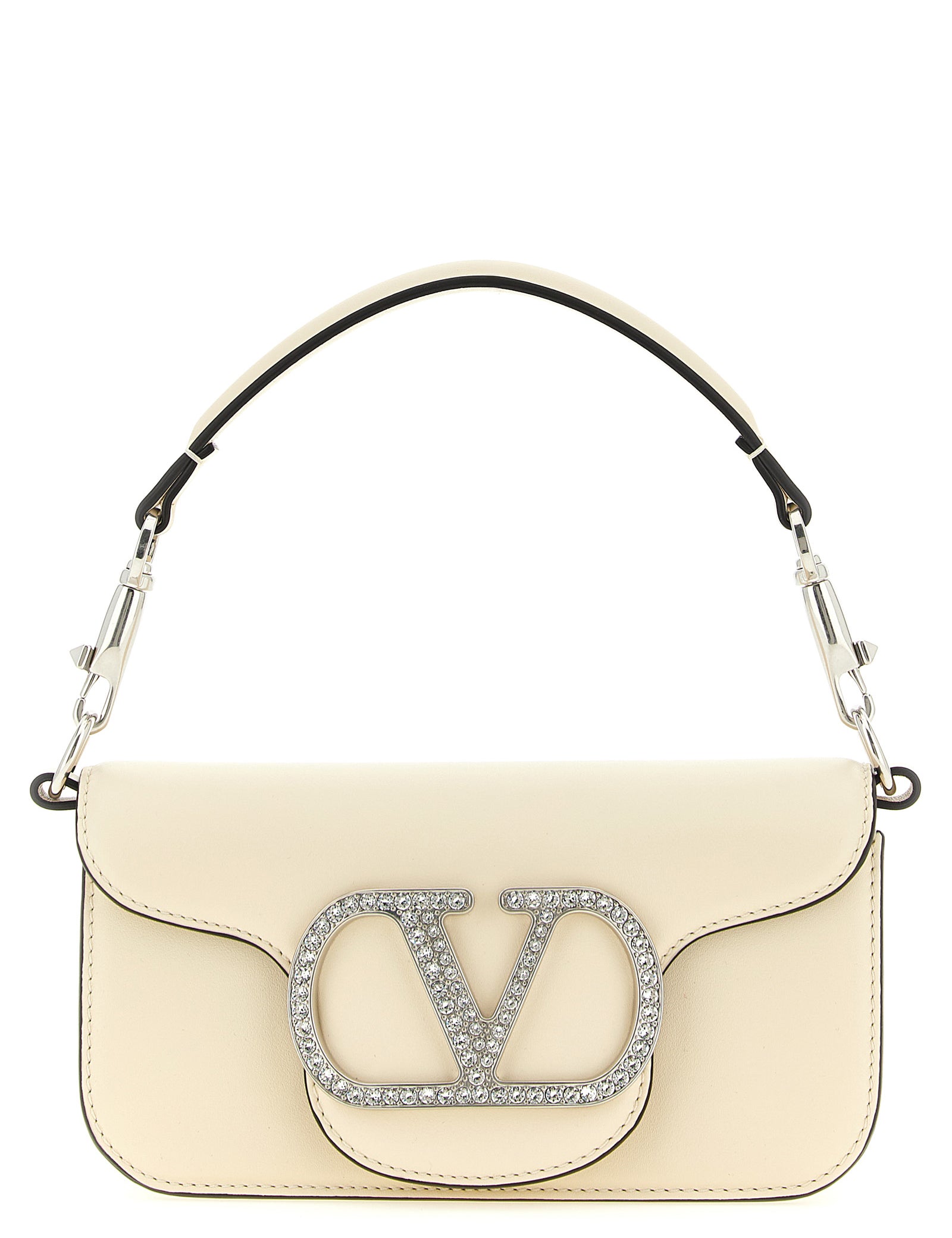 Valentino Garavani White Calfskin Shoulder Bag