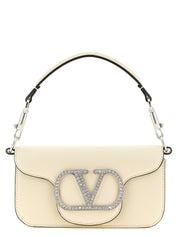 Valentino Garavani White Calfskin Shoulder Bag
