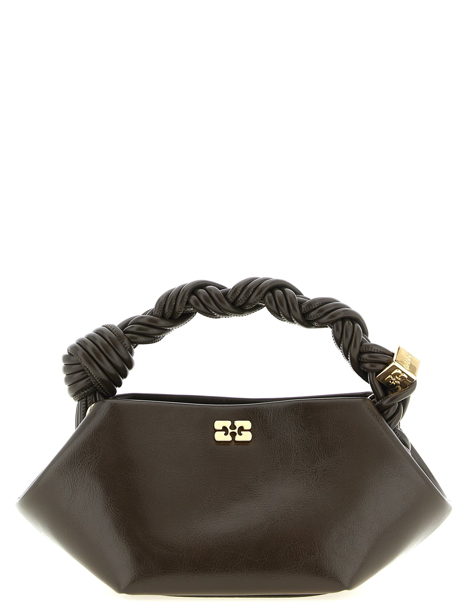 Ganni Brown Polyurethane Mini Handbag