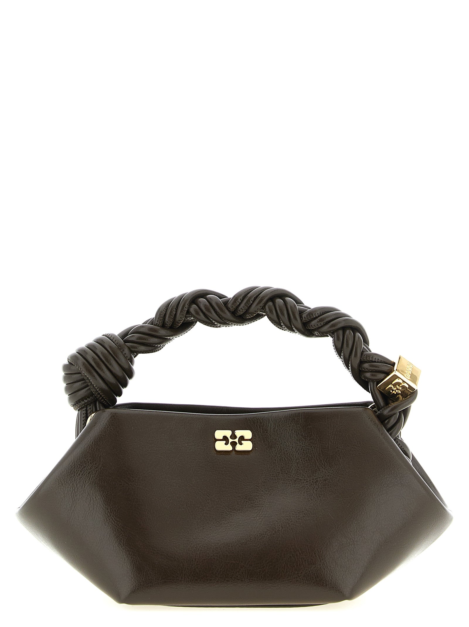 Ganni Brown Polyurethane Mini Handbag