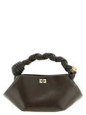 Ganni Brown Polyurethane Mini Handbag