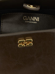 Ganni Brown Polyurethane Mini Handbag