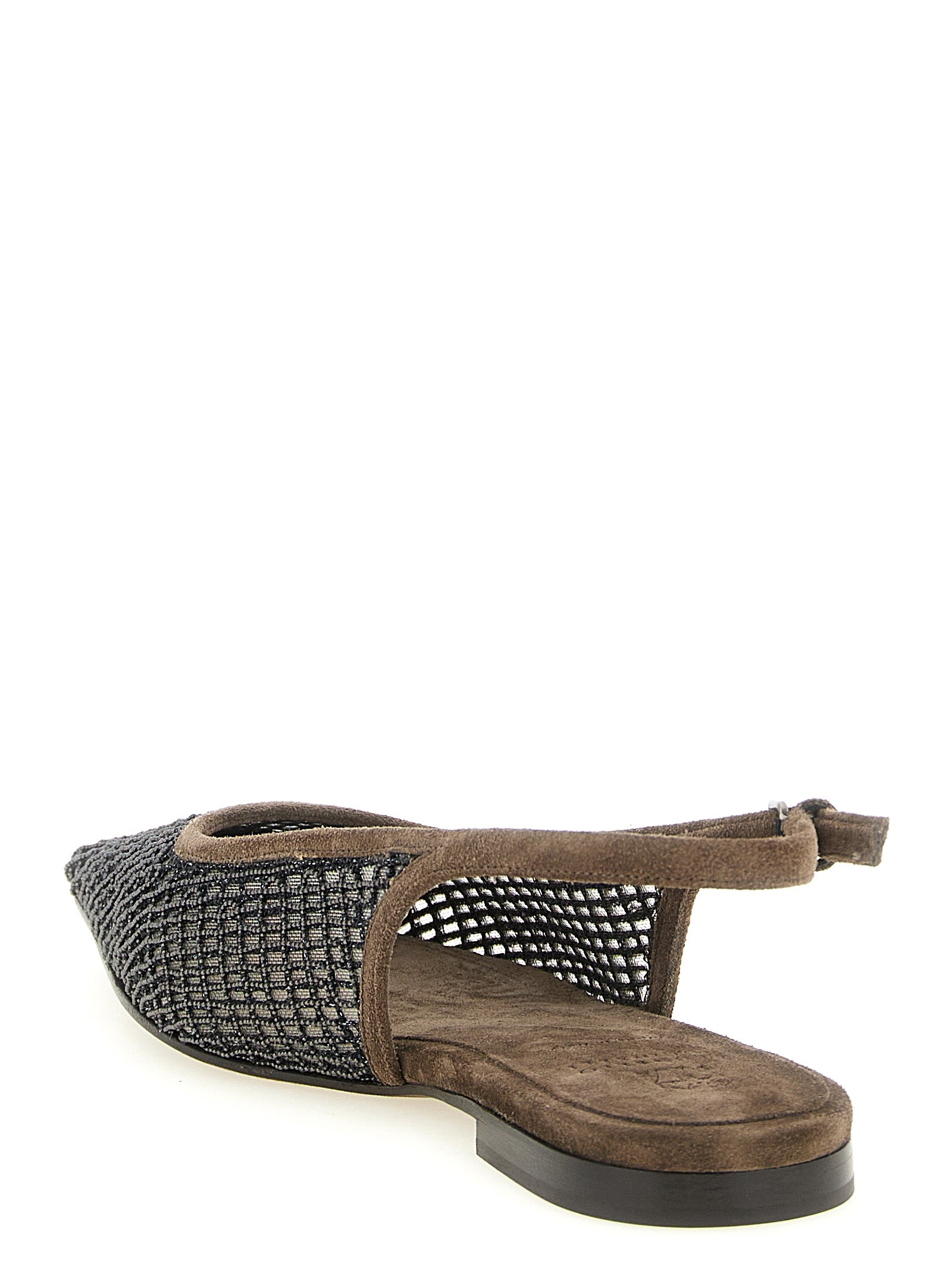 Brunello Cucinelli Brown Calfskin Ballet Flats