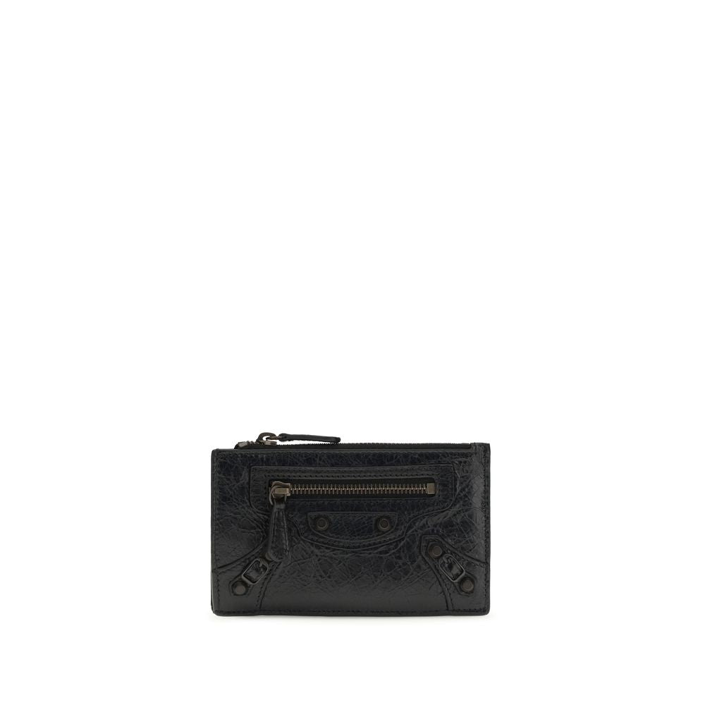 Balenciaga Black Lambskin Card Holder