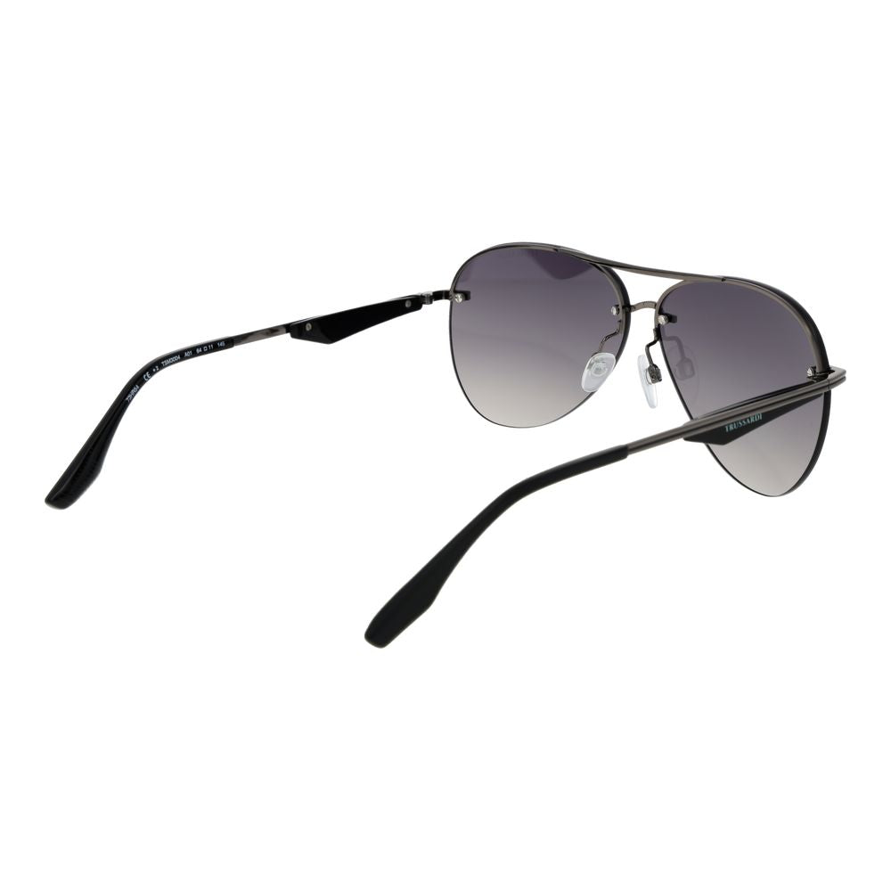 Trussardi Gunmetal Metal Sunglasses