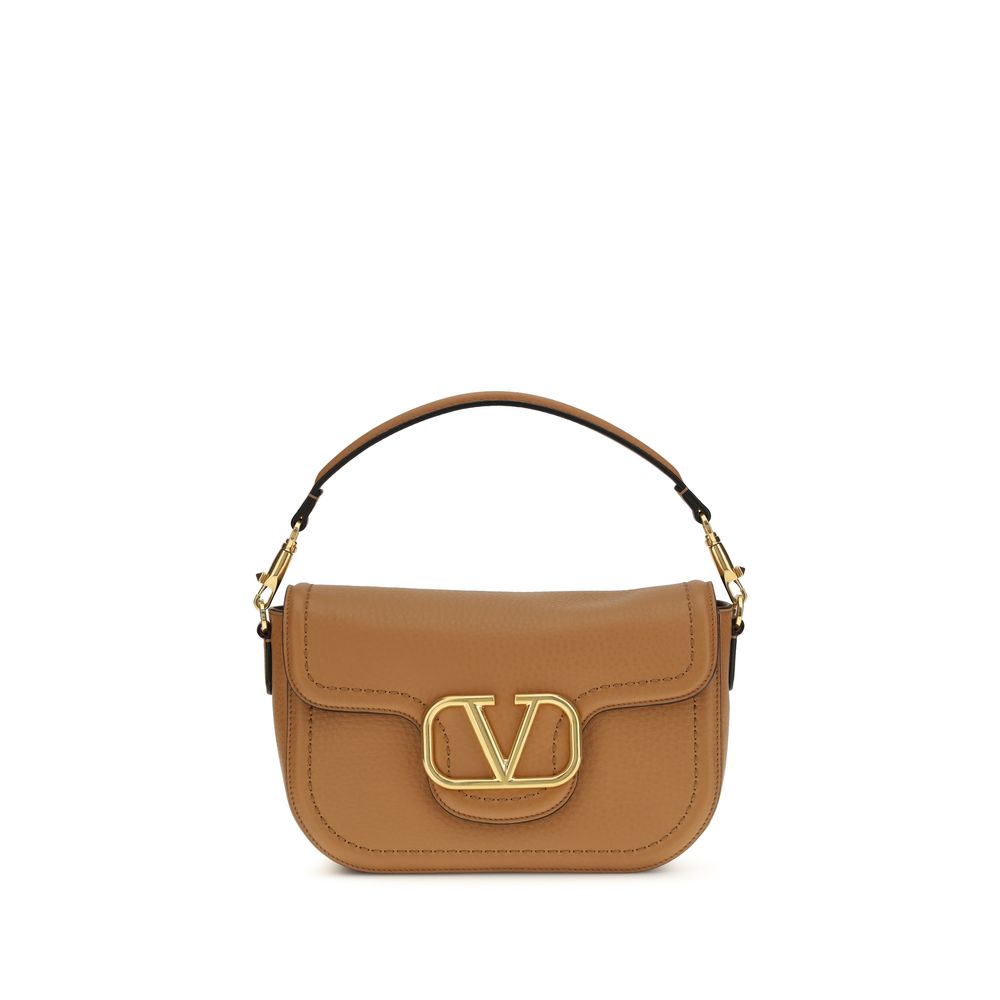 Valentino Garavani Beige Calf Leather Shoulder Bag