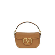 Valentino Garavani Beige Calf Leather Shoulder Bag