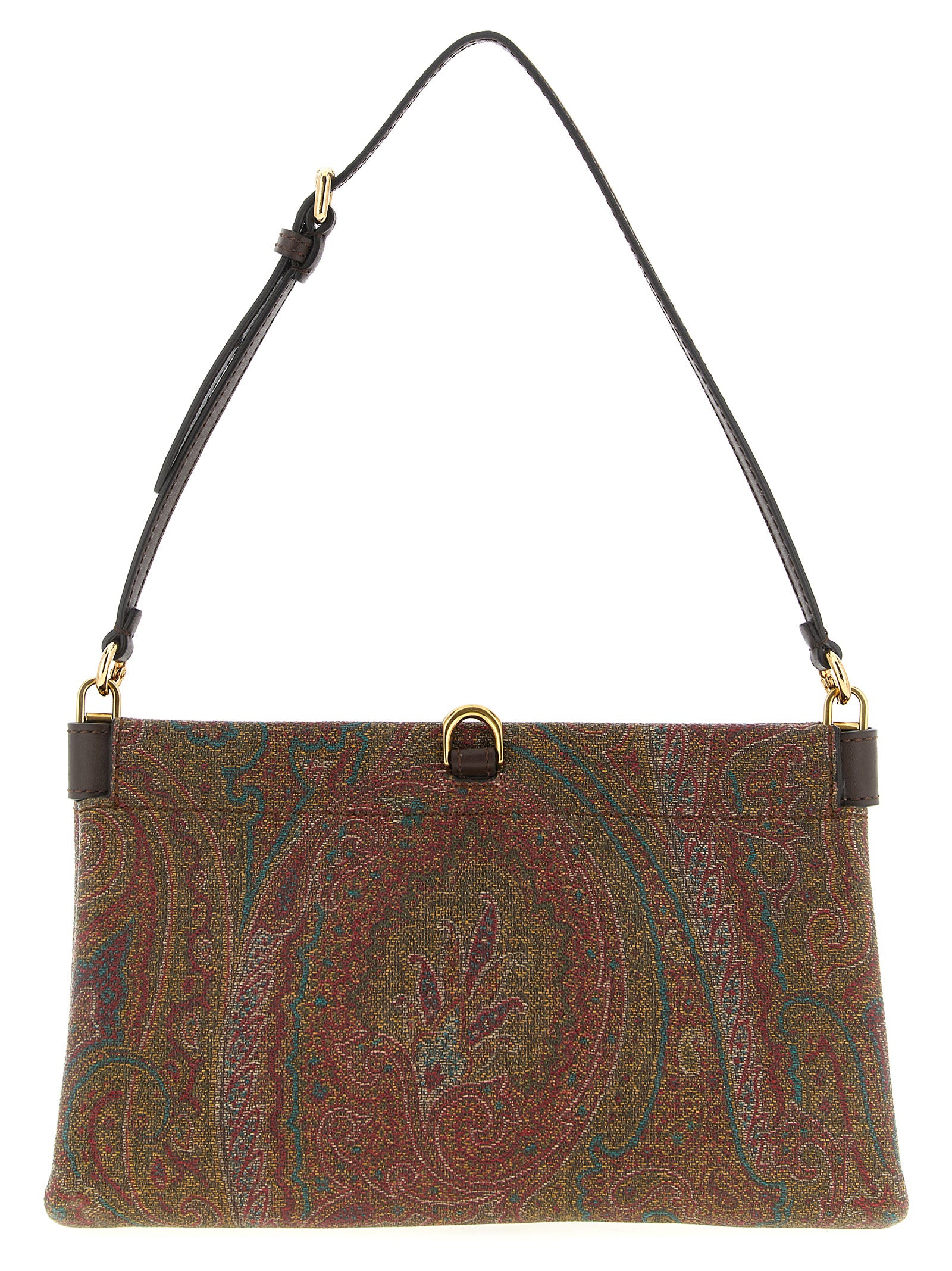 Etro Brown PVC Clutch Bag