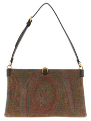 Etro Brown PVC Clutch Bag