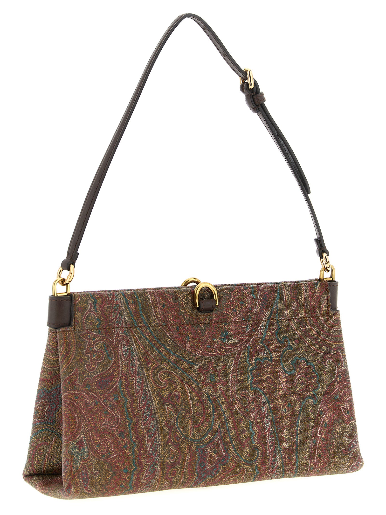 Etro Brown PVC Clutch Bag