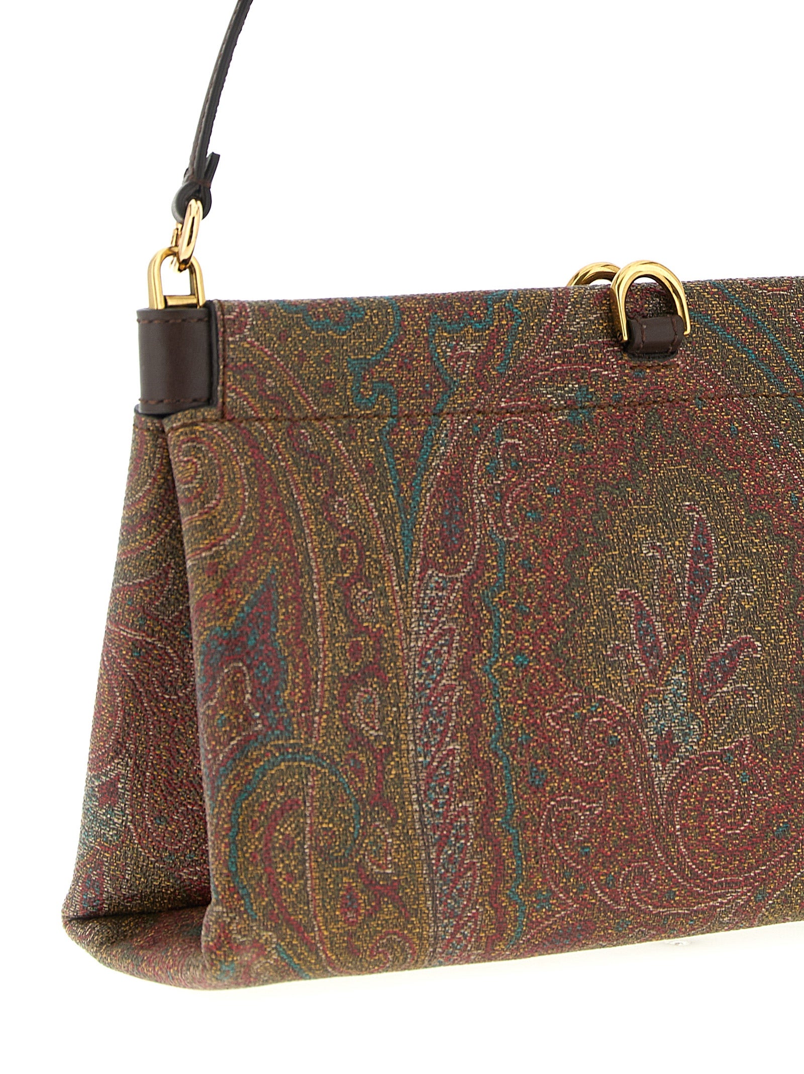 Etro Brown PVC Clutch Bag