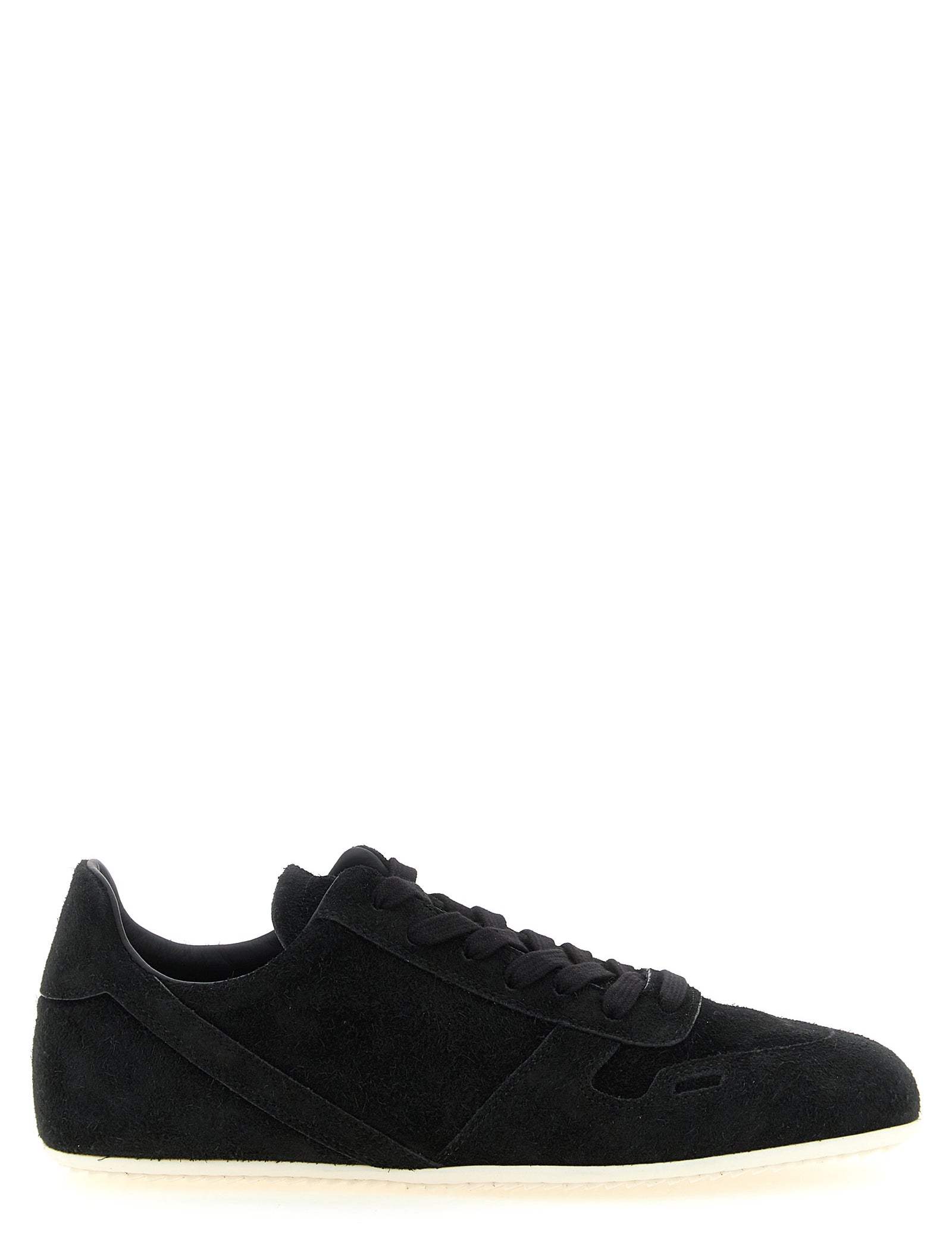 Black Calfskin Low Top Sneakers