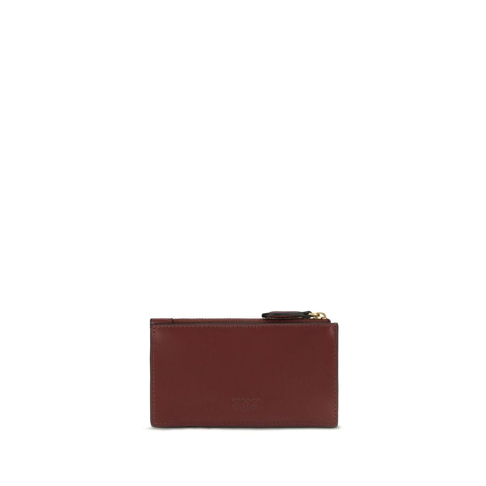PINKO Bordeaux Calf Leather Wallet