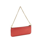 PINKO Red Calf Leather Shoulder Bag