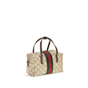 Gucci Beige Fabric Mini Boston Handbag
