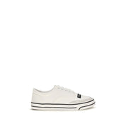 Dolce & Gabbana Cream Canvas Low Top Sneakers