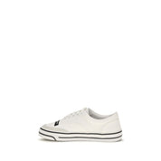 Dolce & Gabbana Cream Canvas Low Top Sneakers
