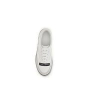 Dolce & Gabbana Cream Canvas Low Top Sneakers