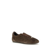 Dolce & Gabbana Brown Suede Low Top Sneakers