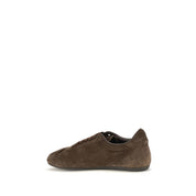 Dolce & Gabbana Brown Suede Low Top Sneakers