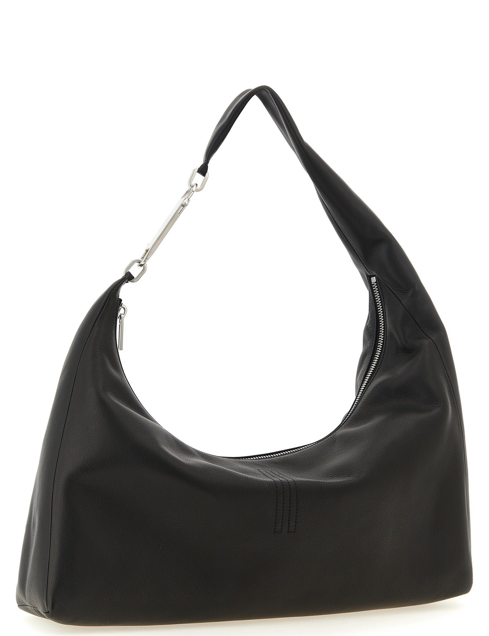 Rick Owens Black Calfskin Shoulder Bag