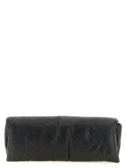 Rick Owens Black Lamb Leather Clutch Bag