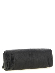 Rick Owens Black Lamb Leather Clutch Bag