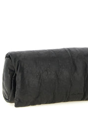 Rick Owens Black Lamb Leather Clutch Bag