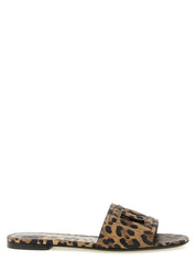 Dolce & Gabbana Brown Calfskin Slides