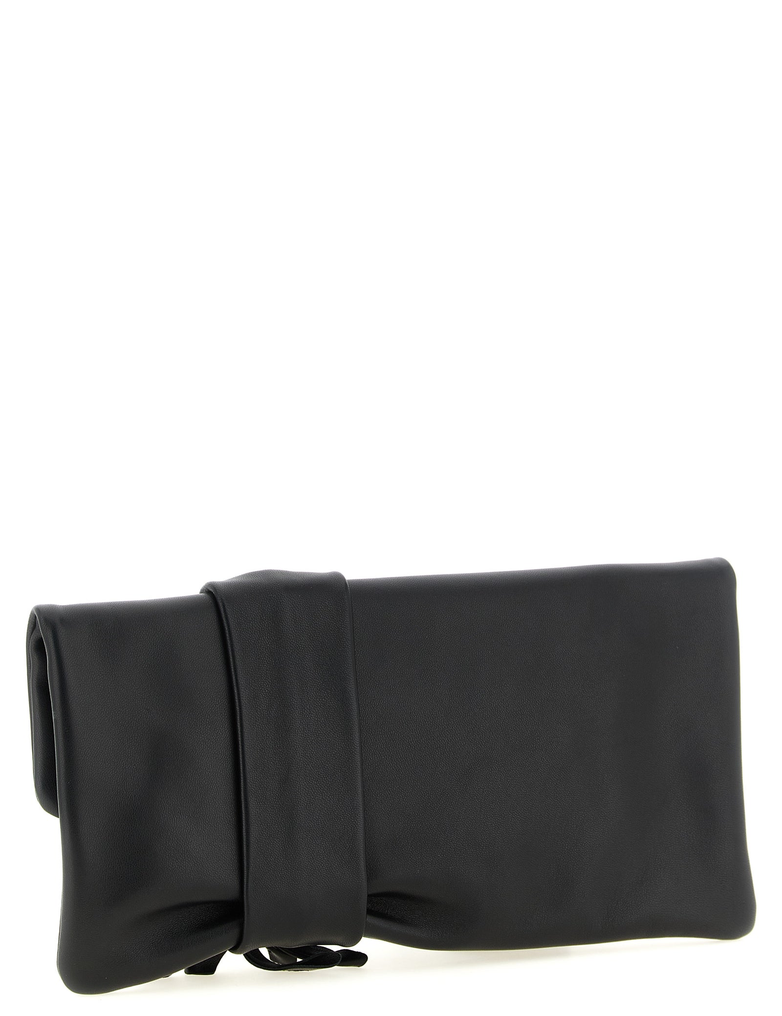 Jimmy Choo Black Lamb Leather Clutch Bag