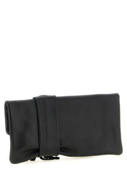Jimmy Choo Black Lamb Leather Clutch Bag