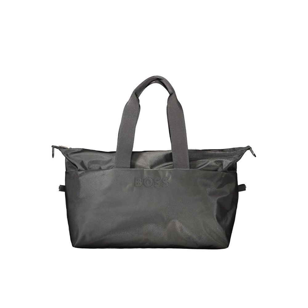 Hugo Boss Black Polyurethane Duffle Bag