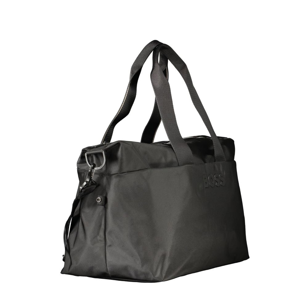 Hugo Boss Black Polyurethane Duffle Bag