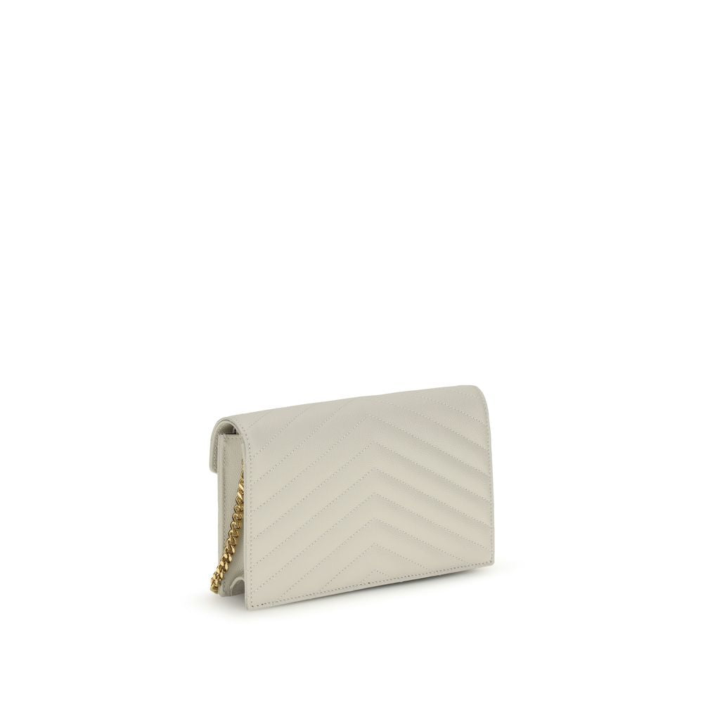 Saint Laurent Beige Calf Leather Mini Shoulder Bag