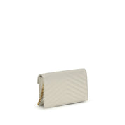 Saint Laurent Beige Calf Leather Mini Shoulder Bag