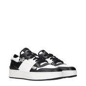 Jimmy Choo Black Leather Low Top Sneakers