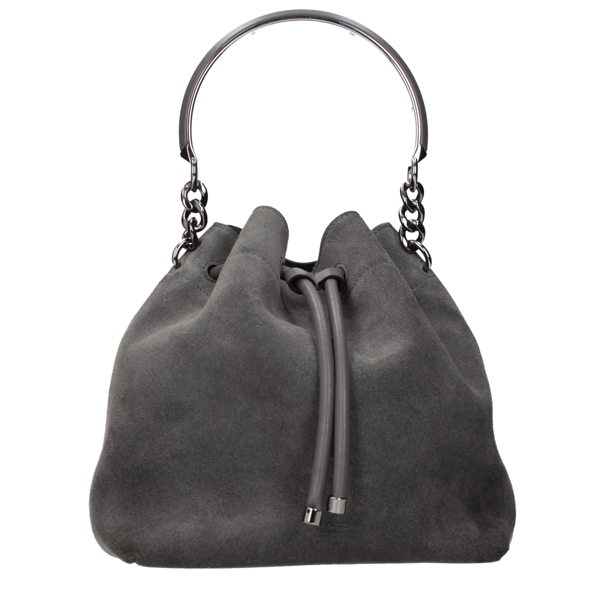 Jimmy Choo Gray Suede Handbag