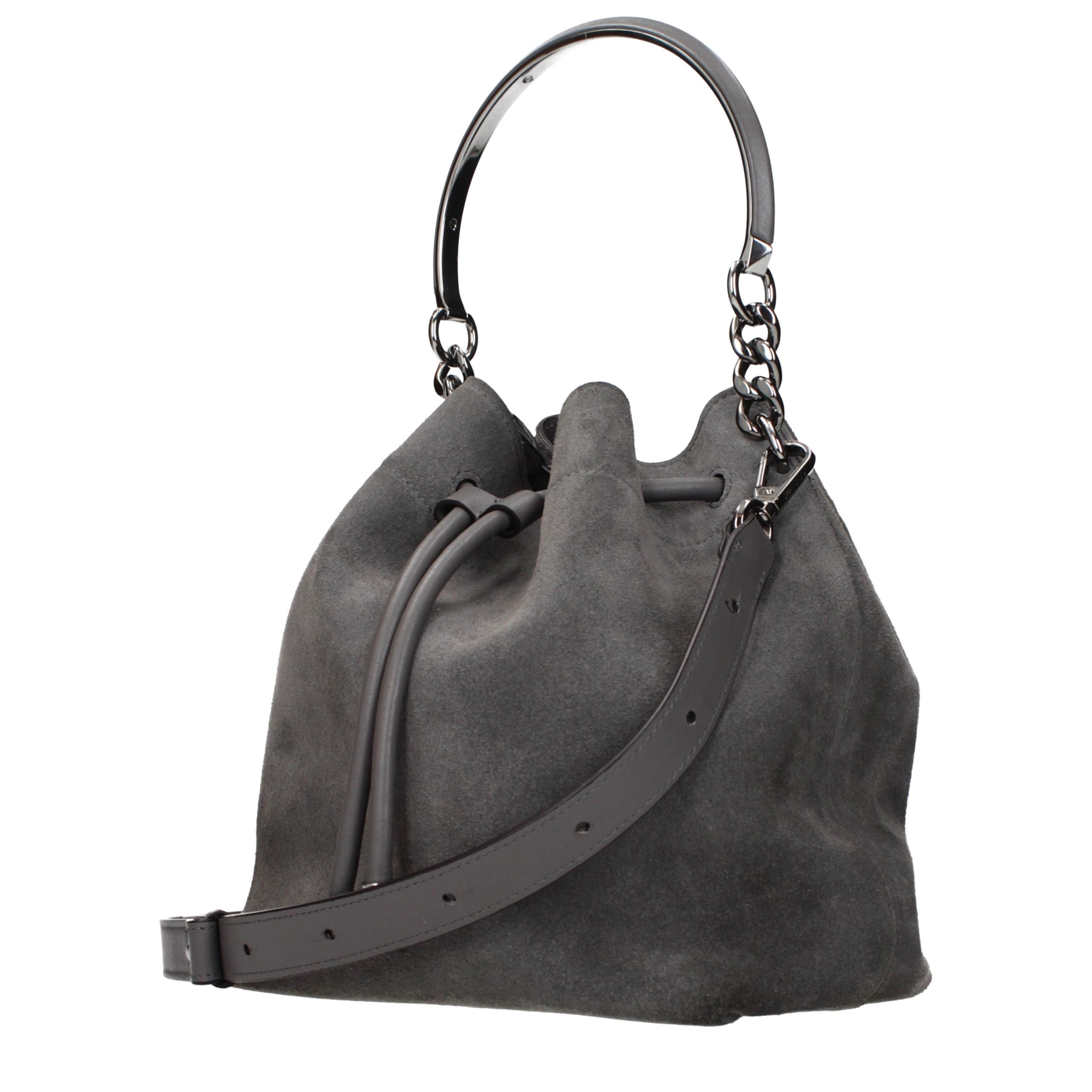 Jimmy Choo Gray Suede Handbag
