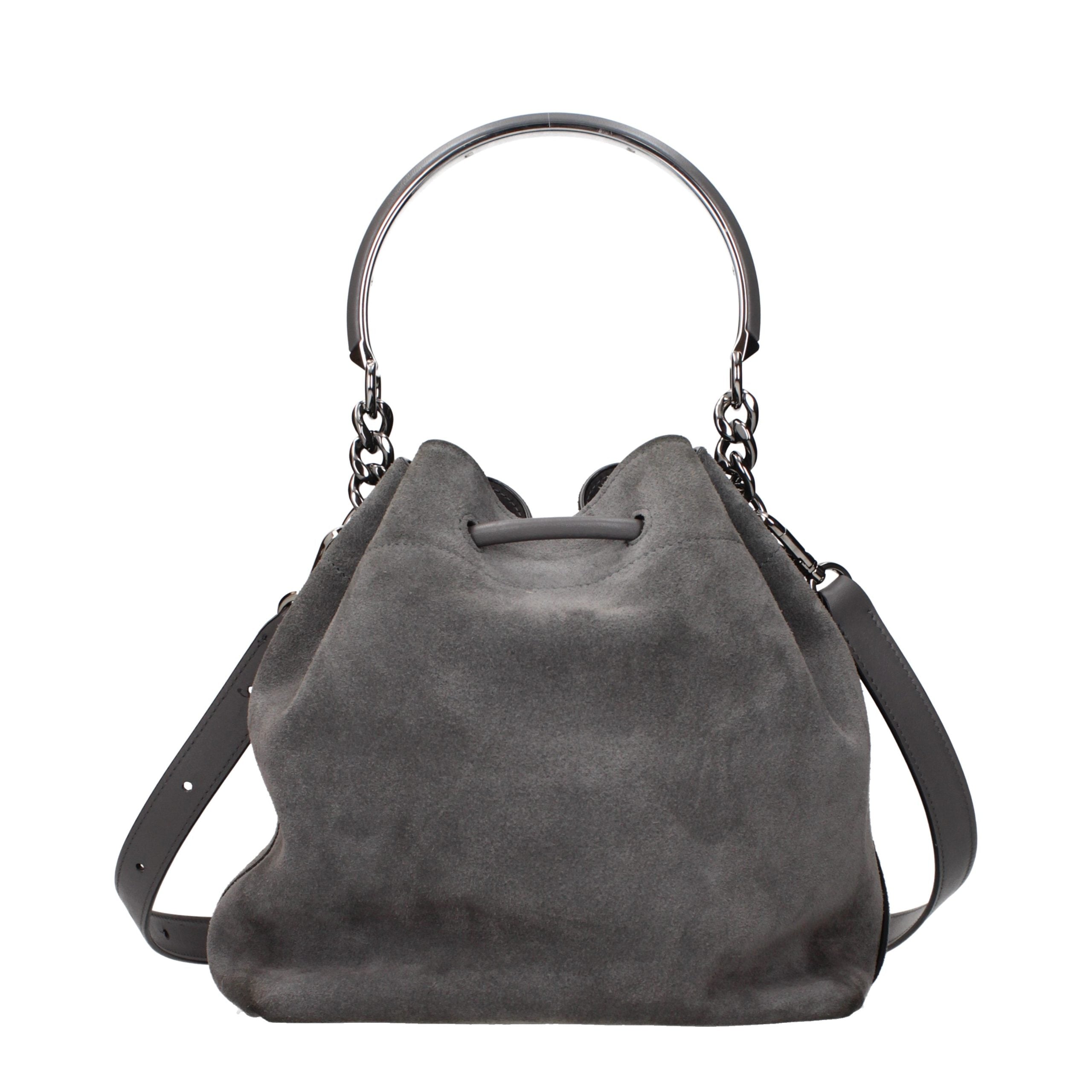 Jimmy Choo Gray Suede Handbag