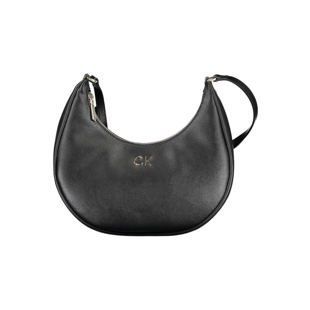 Calvin Klein Black Polyester Blend Shoulder Bag